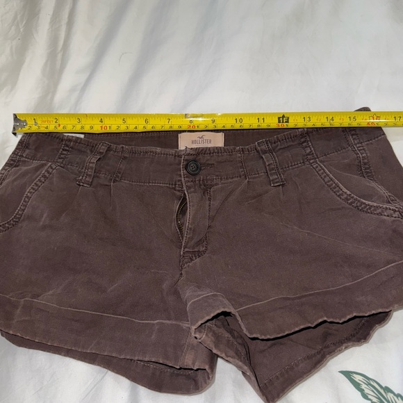 Women's Brown Casual Shorts - Picture 3 of 4